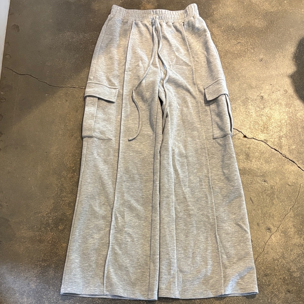 Gray Cargo Sweatpants